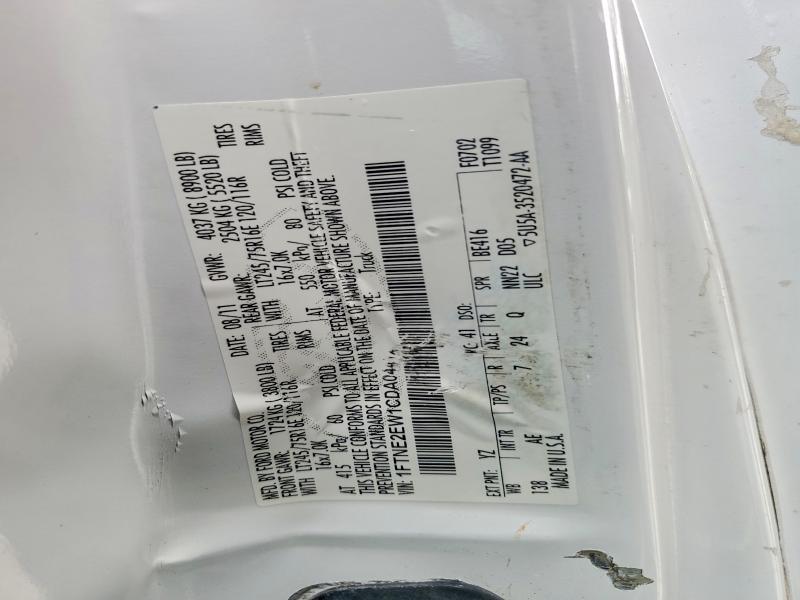 52071336 :رقم المزاد ، 1FTNE2EW1CDA04412 vin ، 2012 Ford Econoline مزاد بيع