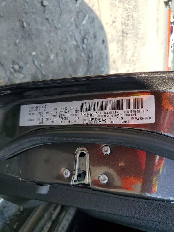 2017 Ram 1500 მანქანა იყიდება აუქციონზე, vin: 3C6RR7LT7HG618524, აუქციონის ნომერი: 52169936