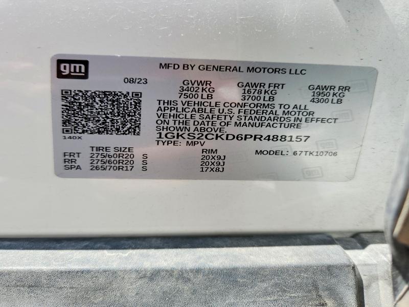 Продажа на аукционе авто 2023 Gmc Yukon, vin: 1GKS2CKD6PR488157, номер лота: 55116286