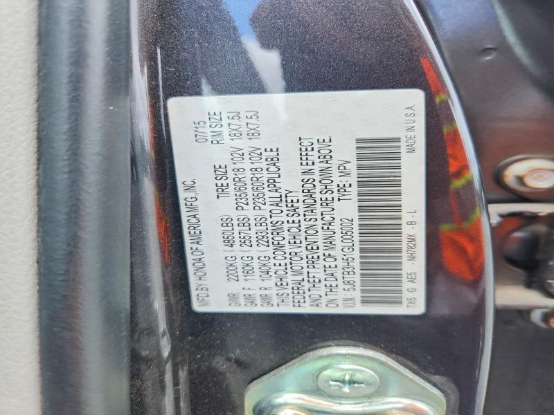Aukcja sprzedaży 2016 Acura Rdx, vin: 5J8TB3H51GL005002, numer aukcji: 53417636