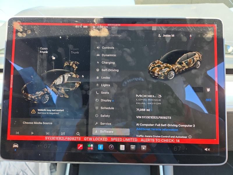 Продаж на аукціоні авто 2020 Tesla Model 3, vin: 5YJ3E1EB2LF808273, номер лоту: 52904296