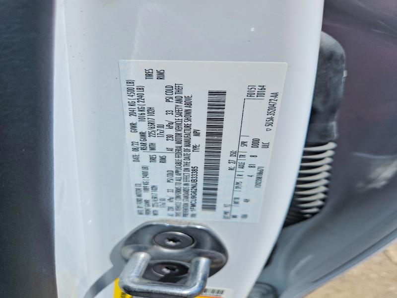 Aukcja sprzedaży 2022 Ford Escape, vin: 1FMCU9G62NUB33385, numer aukcji: 53042956
