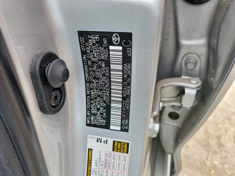 Продаж на аукціоні авто 2022 Toyota Corolla, vin: JTDS4MCE3N3513065, номер лоту: 53411166