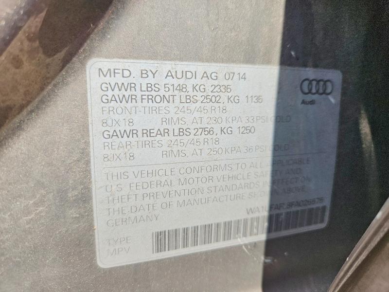 Продаж на аукціоні авто 2015 Audi A4 Allroad, vin: WA1UFAFL8FA026575, номер лоту: 54971956