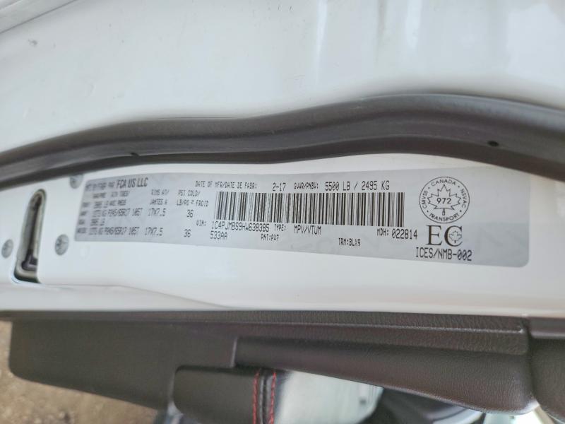 Продажа на аукционе авто 2017 Jeep Cherokee, vin: 1C4PJMBS9HW638385, номер лота: 54797516