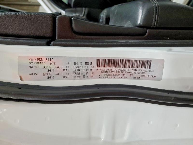 Продажа на аукционе авто 2018 Jeep Grand Cherokee, vin: 1C4RJFBG0JC369765, номер лота: 52728866