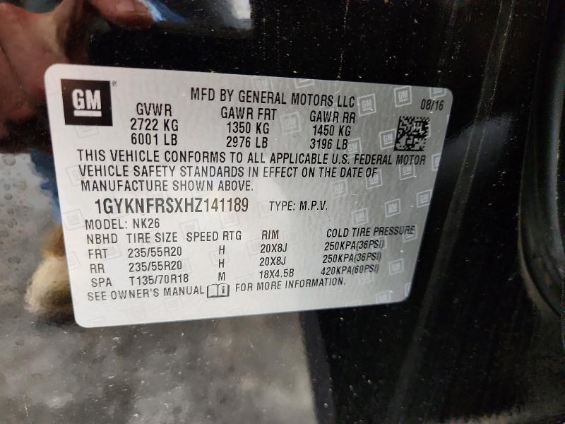 Auction sale of the 2017 Cadillac Xt5, vin: 1GYKNFRSXHZ141189, lot number: 54688706