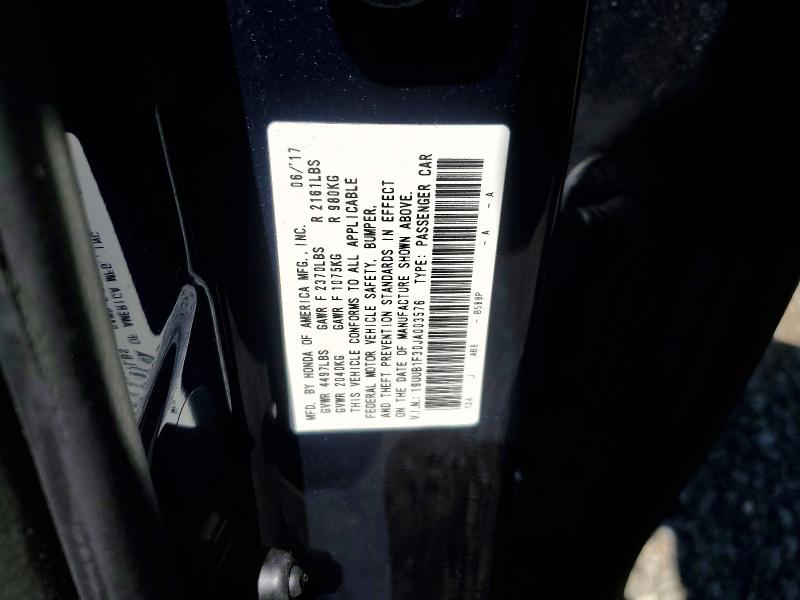 Aukcja sprzedaży 2018 Acura Tlx, vin: 19UUB1F30JA003576, numer aukcji: 50618586
