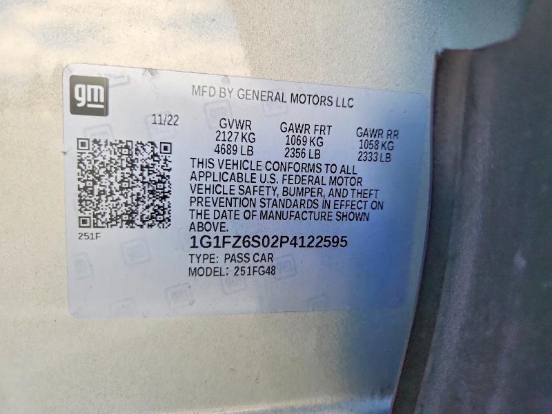 Aukcja sprzedaży 2023 Chevrolet Bolt Euv, vin: 1G1FZ6S02P4122595, numer aukcji: 55379386