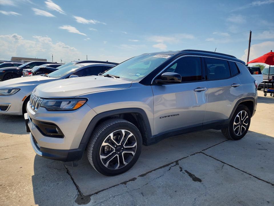 54533956 :رقم المزاد ، 3C4NJDCB1NT210348 vin ، 2022 Jeep Compass مزاد بيع