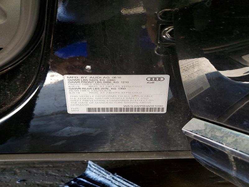 53884656 :رقم المزاد ، WA1L2AFP8HA041090 vin ، 2017 Audi Q5 مزاد بيع
