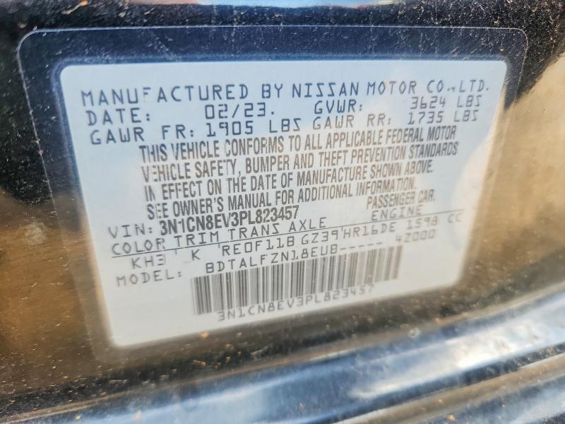 Продажа на аукционе авто 2023 Nissan Versa, vin: 3N1CN8EV3PL823457, номер лота: 55016536