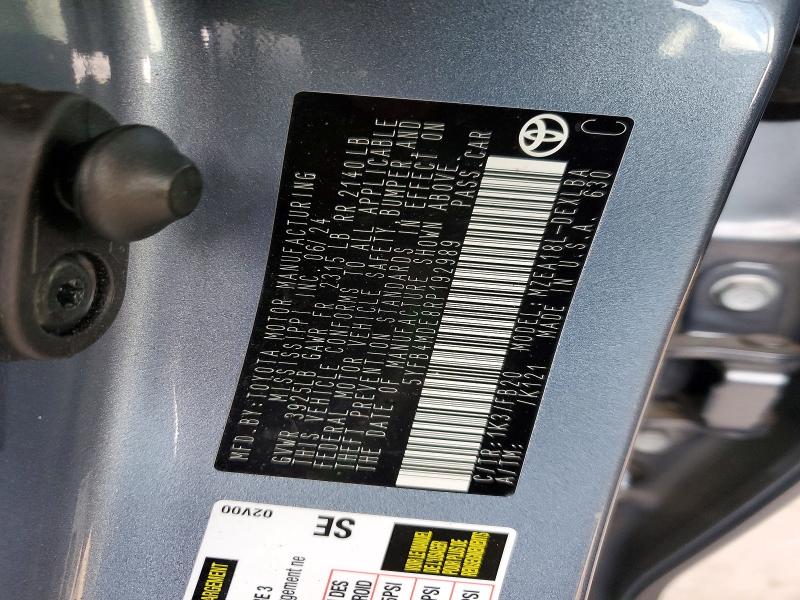 Продажа на аукционе авто 2024 Toyota Corolla, vin: 5YFB4MDE8RP192989, номер лота: 52946546