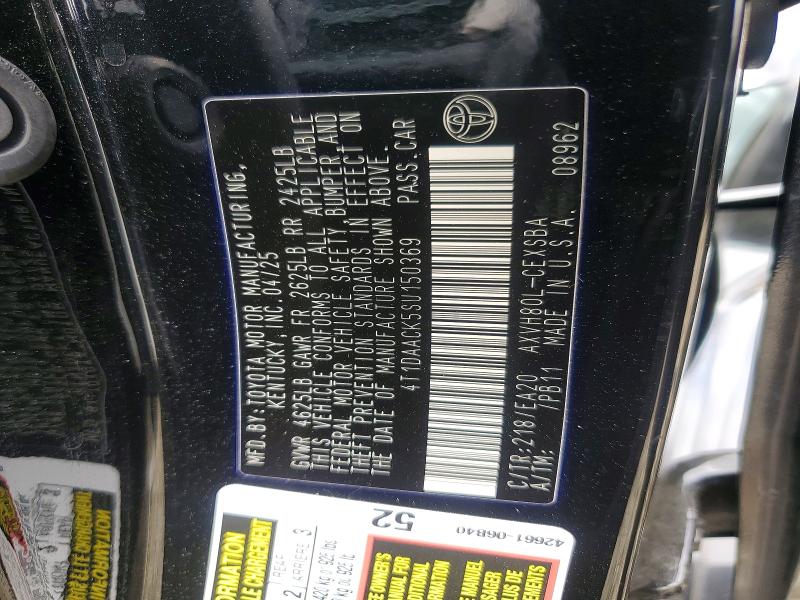 Продажа на аукционе авто 2025 Toyota Camry, vin: 4T1DAACK5SU150369, номер лота: 52479506