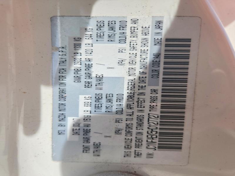 52781786 :رقم المزاد ، JC1NFAEK5H0127727 vin ، 2017 Fiat 124 Spider مزاد بيع