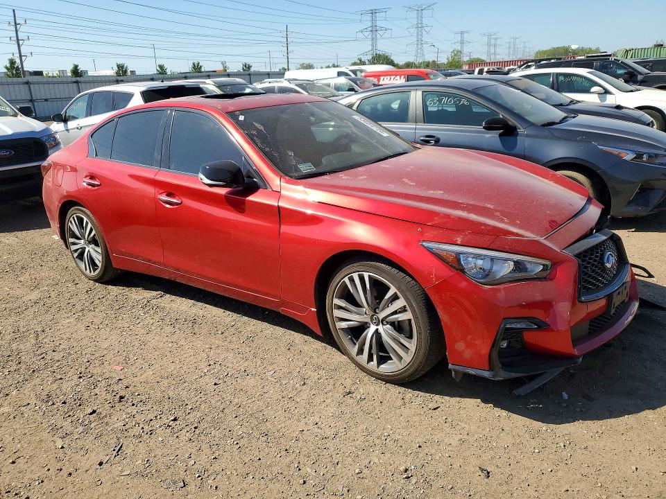 2023 Infiniti Q50 მანქანა იყიდება აუქციონზე, vin: JN1EV7CR2PM542345, აუქციონის ნომერი: 53689726
