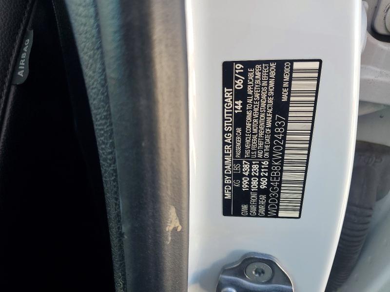 Продаж на аукціоні авто 2019 Mercedes-benz A, vin: WDD3G4EB8KW024837, номер лоту: 53463856