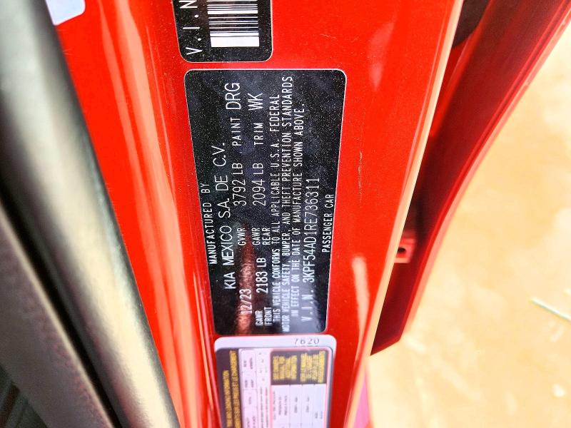 Aukcja sprzedaży 2024 Kia Forte, vin: 3KPF54AD1RE736311, numer aukcji: 53422926