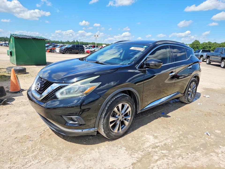 2018 Nissan Murano მანქანა იყიდება აუქციონზე, vin: 5N1AZ2MG5JN108921, აუქციონის ნომერი: 55354916
