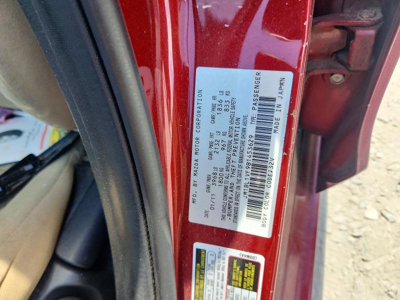 54093746 :رقم المزاد ، JM1BL1VF9B1453629 vin ، 2011 Mazda 3 مزاد بيع