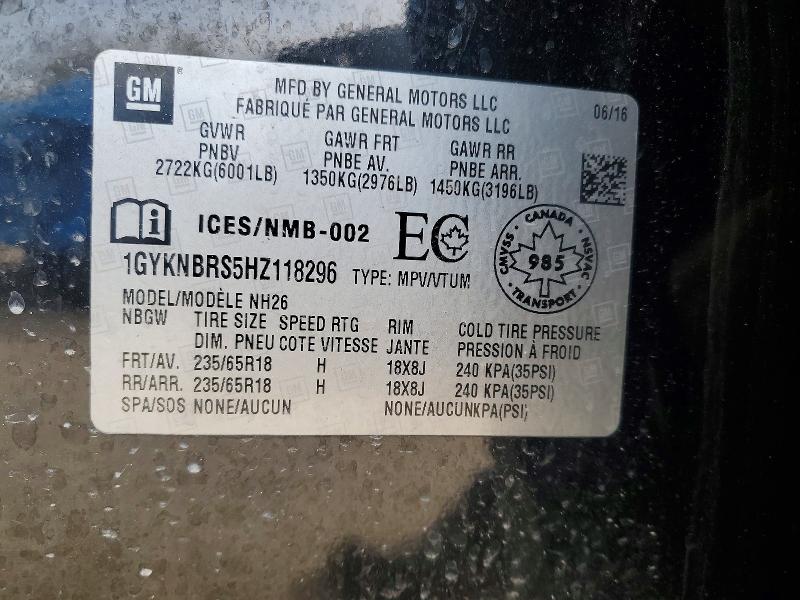Продаж на аукціоні авто 2017 Cadillac Xt5, vin: 1GYKNBRS5HZ118296, номер лоту: 50604016
