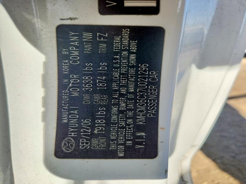 Продажа на аукционе авто 2007 Hyundai Accent, vin: KMHCM36C37U021296, номер лота: 55334396