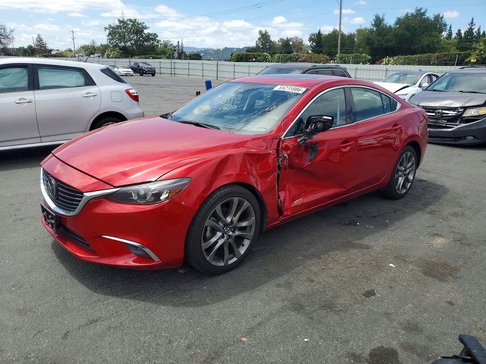 2017 Mazda 6 მანქანა იყიდება აუქციონზე, vin: JM1GL1W50H1131823, აუქციონის ნომერი: 55215986