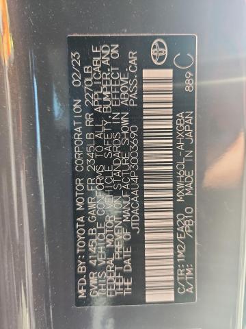 Aukcja sprzedaży 2023 Toyota Prius, vin: JTDACAAU4P3003690, numer aukcji: 53886446