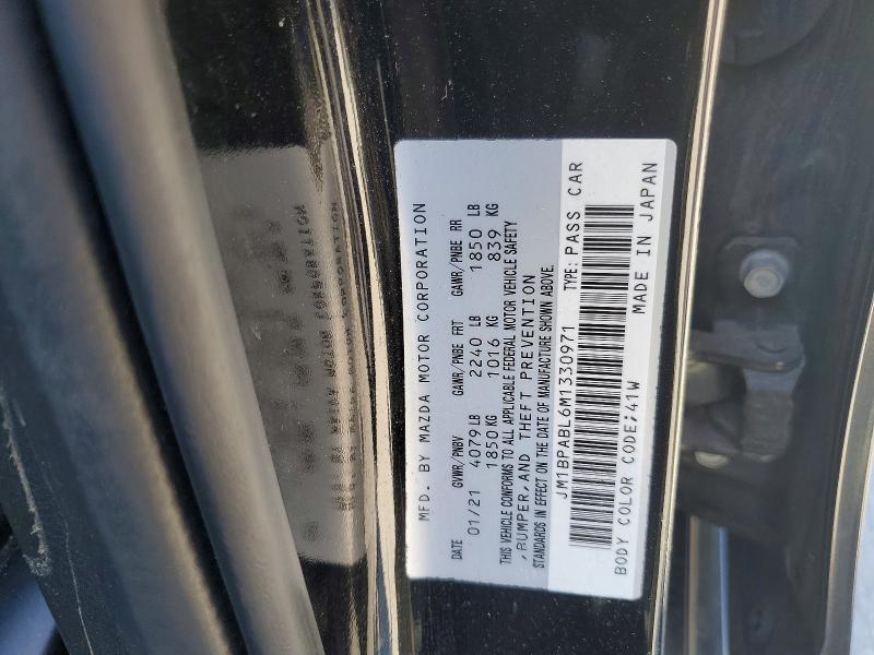 Aukcja sprzedaży 2021 Mazda 3, vin: JM1BPABL6M1330971, numer aukcji: 53260556