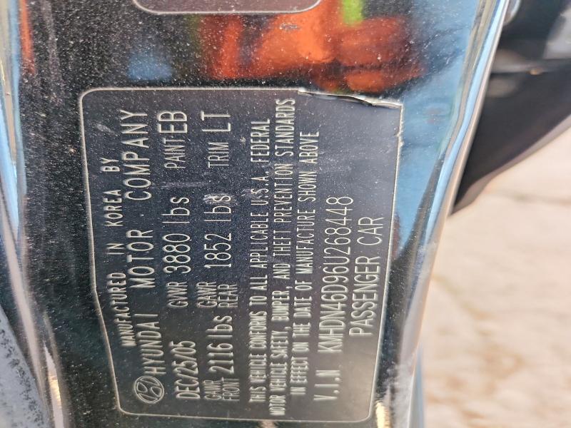 Продаж на аукціоні авто 2006 Hyundai Elantra, vin: KMHDN46D96U268448, номер лоту: 52423916