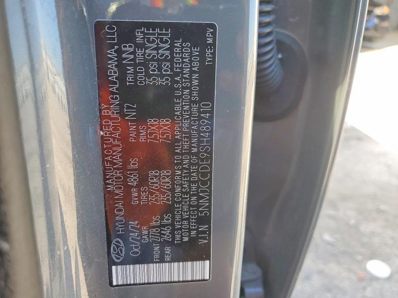 Продаж на аукціоні авто 2025 Hyundai Tucson, vin: 5NMJCCDE9SH489410, номер лоту: 52538136