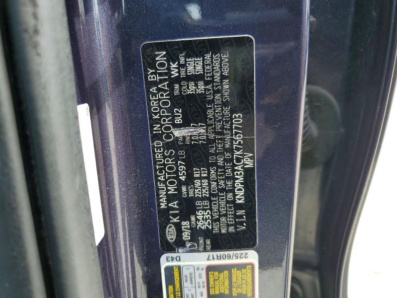 54775006 :رقم المزاد ، KNDPM3AC7K7567703 vin ، 2019 Kia Sportage مزاد بيع