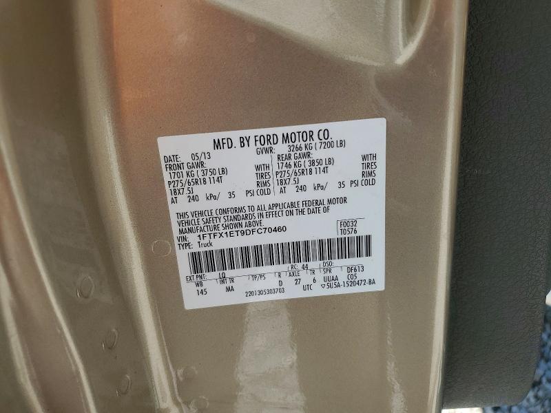 Продаж на аукціоні авто 2013 Ford F150, vin: 1FTFX1ET9DFC70460, номер лоту: 55054016