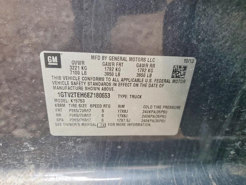 Aukcja sprzedaży 2014 Gmc Sierra, vin: 1GTV2TEH6EZ180653, numer aukcji: 52076326