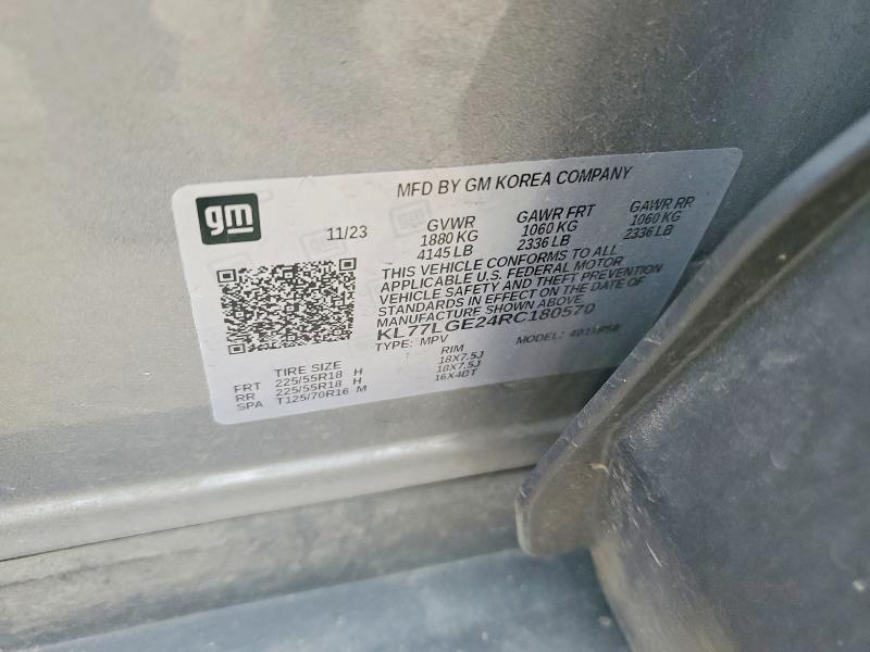 Продажа на аукционе авто 2024 Chevrolet Trax, vin: KL77LGE24RC180570, номер лота: 53589096
