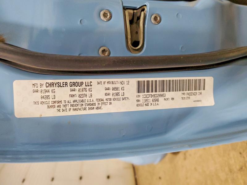 53270156 :رقم المزاد ، 1C3CDFBH9DD209053 vin ، 2013 Dodge Dart مزاد بيع