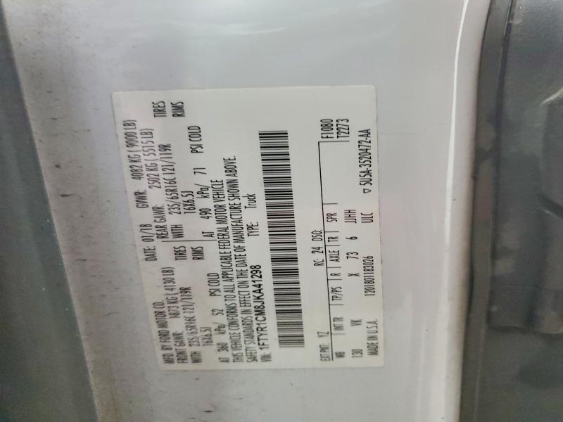 Aukcja sprzedaży 2018 Ford Transit, vin: 1FTYR1CM8JKA41298, numer aukcji: 53062226