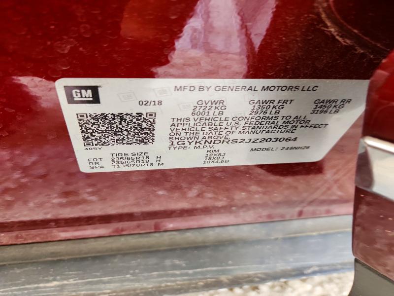 Aukcja sprzedaży 2018 Cadillac Xt5, vin: 1GYKNDRS2JZ203064, numer aukcji: 52436956