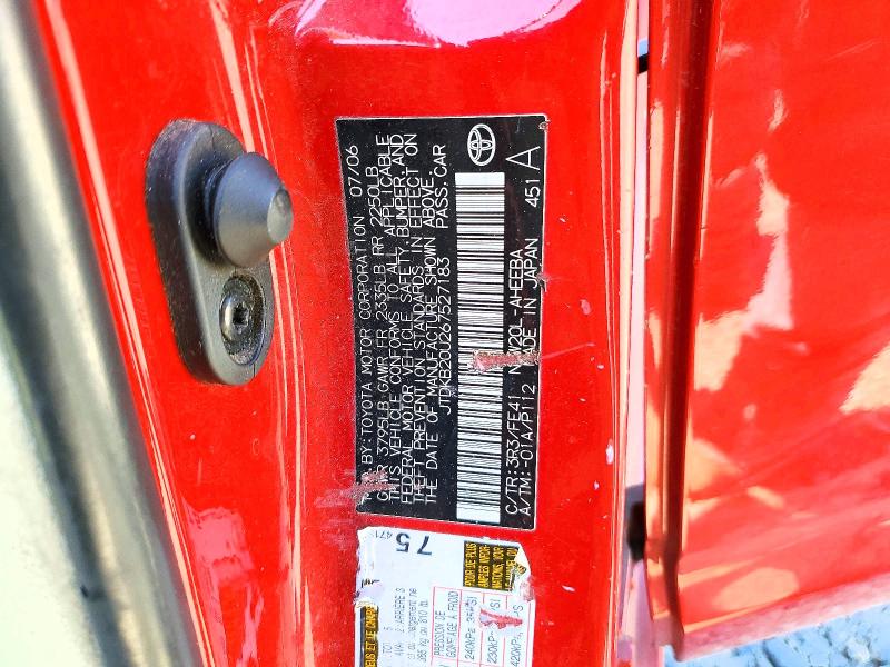 Aukcja sprzedaży 2006 Toyota Prius, vin: JTDKB20U267527183, numer aukcji: 55002676