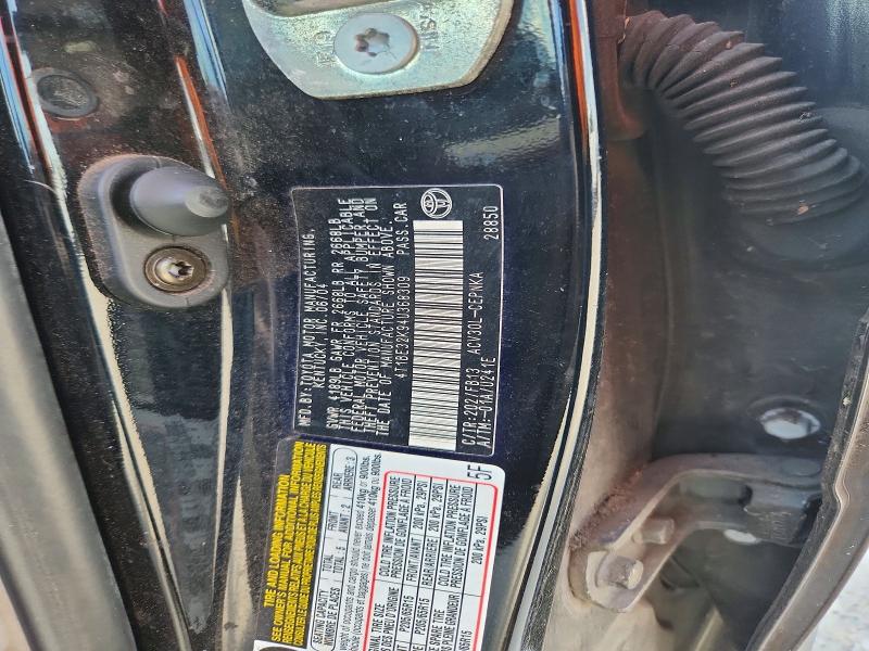 Auction sale of the 2004 Toyota Camry, vin: 4T1BE32K94U368309, lot number: 55031506