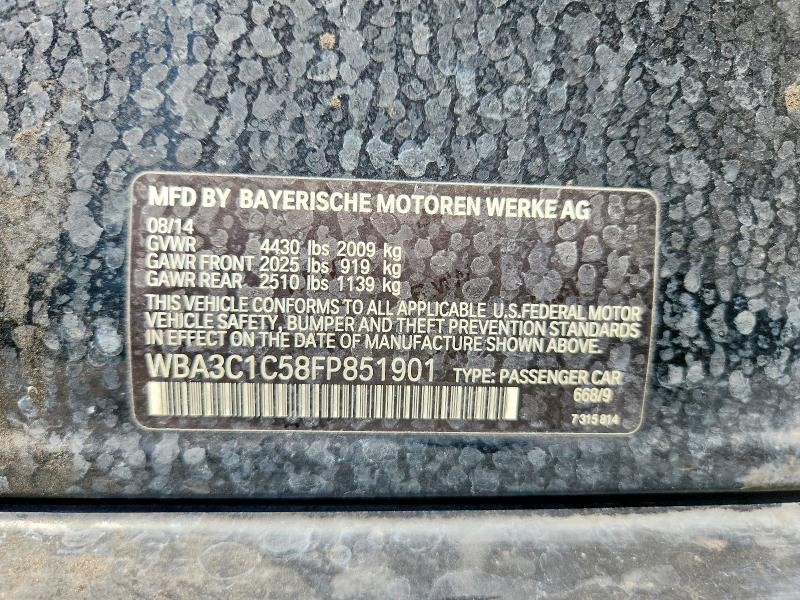 Auction sale of the 2015 Bmw 328, vin: WBA3C1C58FP851901, lot number: 52880946