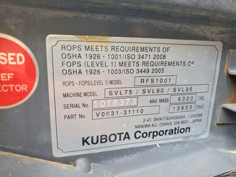 Aukcja sprzedaży 2017 Kubota Skid Steer, vin: 1018373, numer aukcji: 51695076