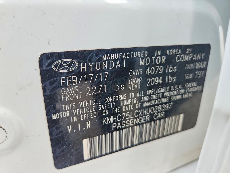 Продаж на аукціоні авто 2017 Hyundai Ioniq, vin: KMHC75LCXHU028397, номер лоту: 55364616