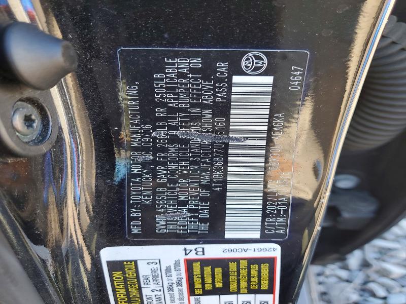 53337166 :رقم المزاد ، 4T1BK36B77U185160 vin ، 2007 Toyota Avalon مزاد بيع