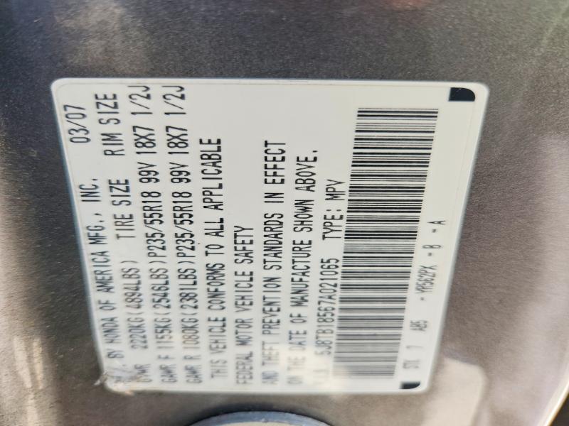 Продажа на аукционе авто 2007 Acura Rdx, vin: 5J8TB18567A021065, номер лота: 52493356