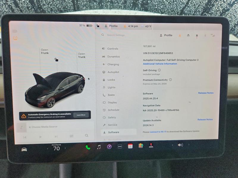 Aukcja sprzedaży 2021 Tesla Model 3, vin: 5YJ3E1EC2MF849853, numer aukcji: 52244126