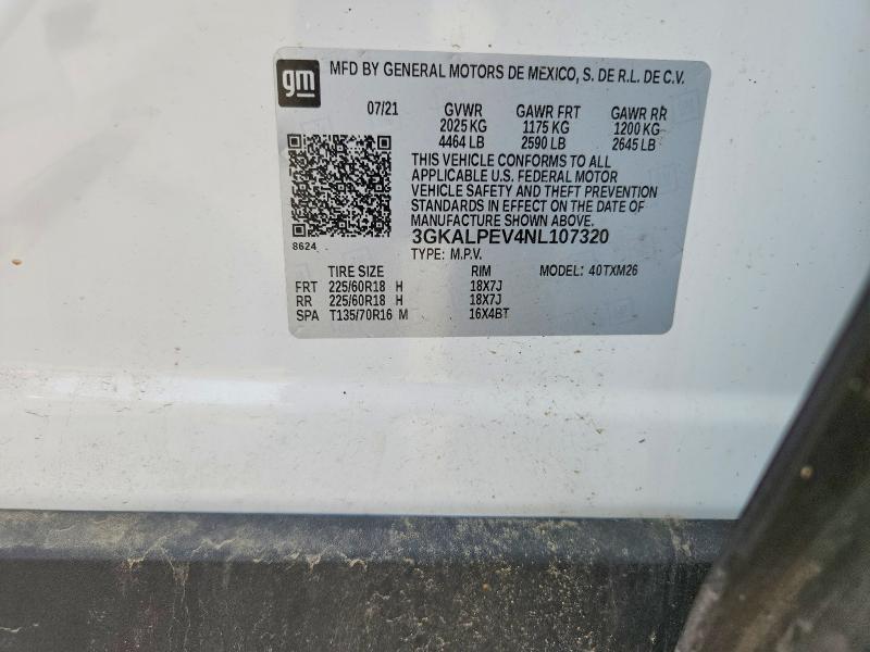 Продажа на аукционе авто 2022 Gmc Terrain, vin: 3GKALPEV4NL107320, номер лота: 52382306