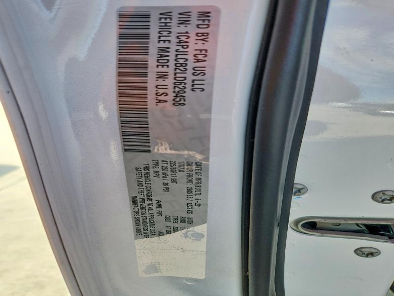 2020 Jeep Cherokee მანქანა იყიდება აუქციონზე, vin: 1C4PJLCB2LD629458, აუქციონის ნომერი: 54007556