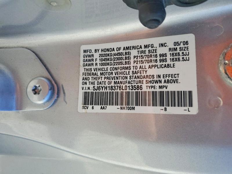 Продажа на аукционе авто 2006 Honda Element, vin: 5J6YH18376L013586, номер лота: 52348286