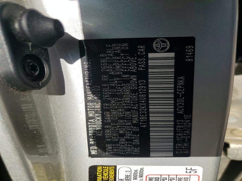 52824926 :رقم المزاد ، 4T1BE32KX4U812913 vin ، 2004 Toyota Camry مزاد بيع